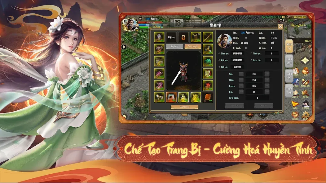 Kiếm Vương 1 [MOD: безлимитные ресурсы и мощное снаряжение] Screenshot 5