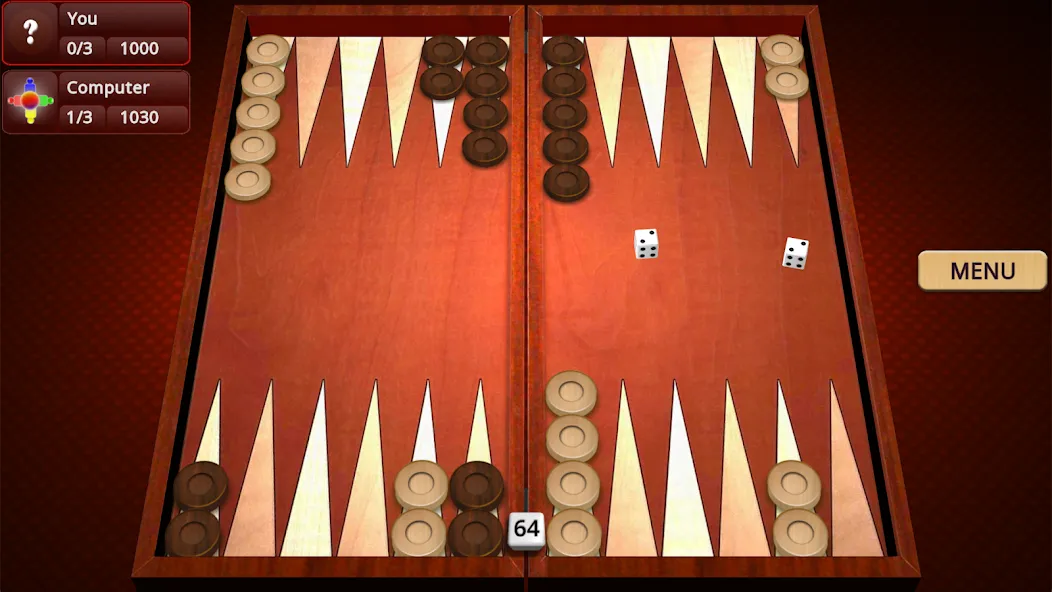 Backgammon Mighty [MOD: без рекламы и все функции открыты] Screenshot 1