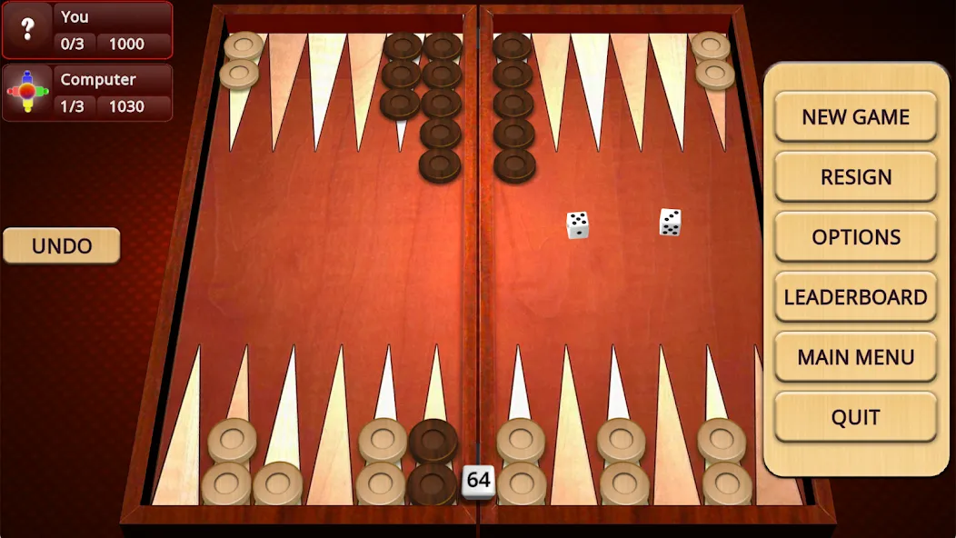 Backgammon Mighty [MOD: без рекламы и все функции открыты] Screenshot 2