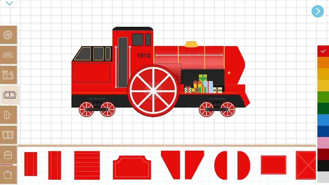 Christmas Train Game For Kids [MOD: открыты все праздничные уровни] Screenshot 1