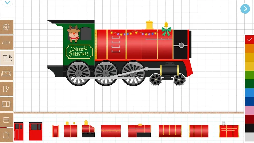Christmas Train Game For Kids [MOD: открыты все праздничные уровни] Screenshot 2
