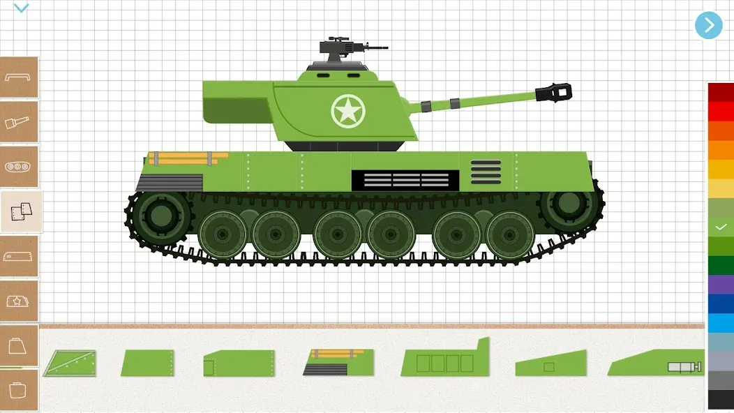 Labo Brick Tank:Kids Game [MOD: все танки и уровни открыты] Screenshot 1