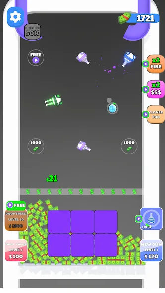 Guns and Bounce [MOD: безлимитные патроны и монеты] Screenshot 2