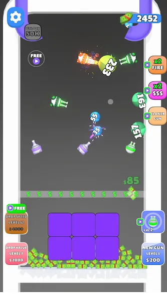 Guns and Bounce [MOD: безлимитные патроны и монеты] Screenshot 5