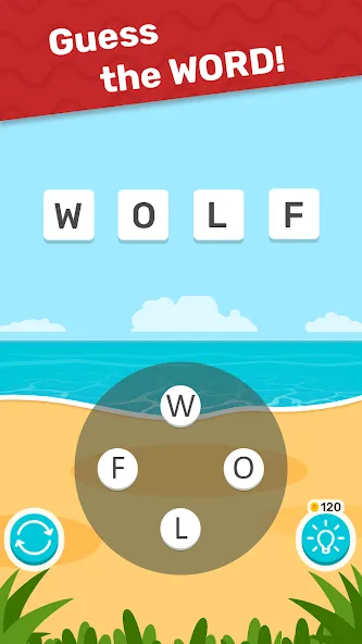 Word Weekend Letters &amp; Worlds [MOD: безлимитные подсказки и жизни] Screenshot 2