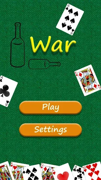 War - card game [MOD: безлимитные монеты и быстрые победы] Screenshot 1