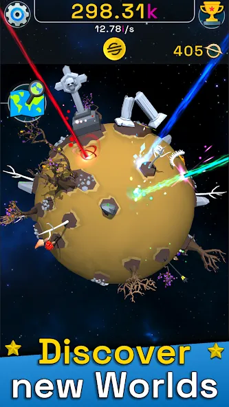 Planet Evolution: Idle Clicker [MOD: безлимитные ресурсы и ускоренное развитие] Screenshot 2