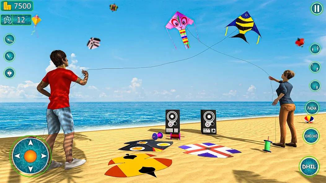 Kite Basant: Kite Flying Games [MOD: без рекламы и все воздушные змеи] Screenshot 3