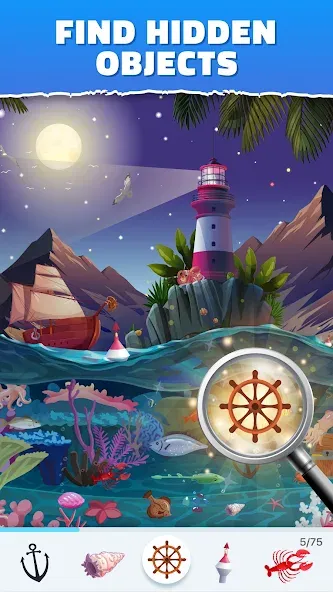 Bright Objects - Hidden Object [MOD: много подсказок и открыты уровни] Screenshot 1