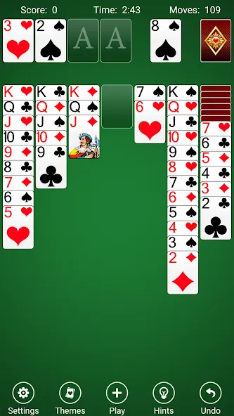 Solitaire [MOD: без рекламы и все карты открыты] Screenshot 1