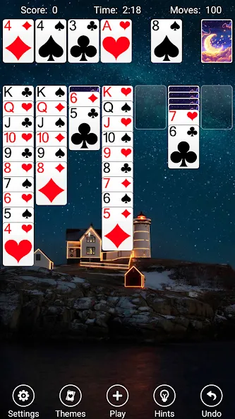 Solitaire [MOD: без рекламы и все карты открыты] Screenshot 2