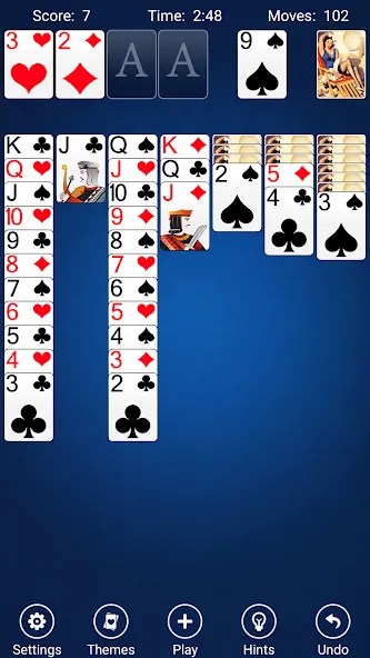 Solitaire [MOD: без рекламы и все карты открыты] Screenshot 3