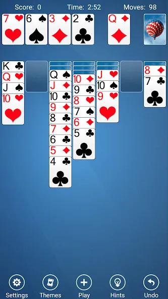 Solitaire [MOD: без рекламы и все карты открыты] Screenshot 5