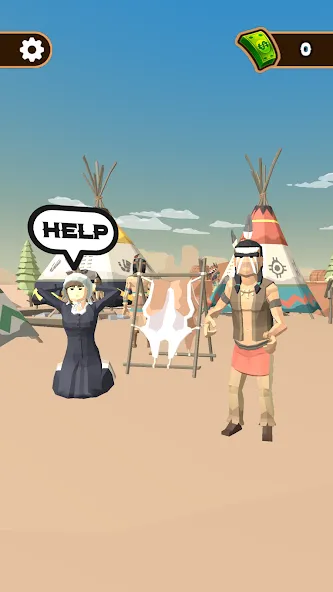 Western Cowboy: Shooting Game [MOD: безлимитные деньги и патроны] Screenshot 4