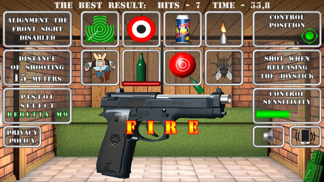 Pistol shooting. Desert Eagle [MOD: безлимитные патроны и точная стрельба] Screenshot 1