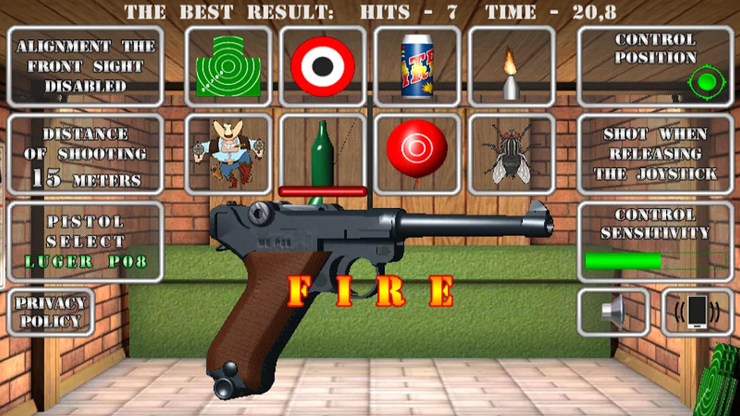 Pistol shooting. Desert Eagle [MOD: безлимитные патроны и точная стрельба] Screenshot 3