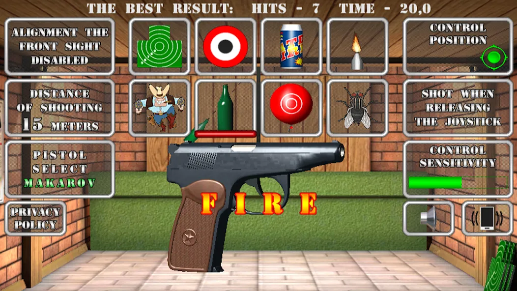 Pistol shooting. Desert Eagle [MOD: безлимитные патроны и точная стрельба] Screenshot 4