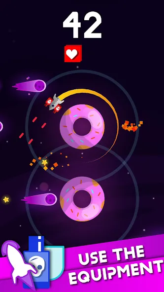Rocket Spin: Space Survival [MOD: безлимитные ресурсы и мощное оружие] Screenshot 3