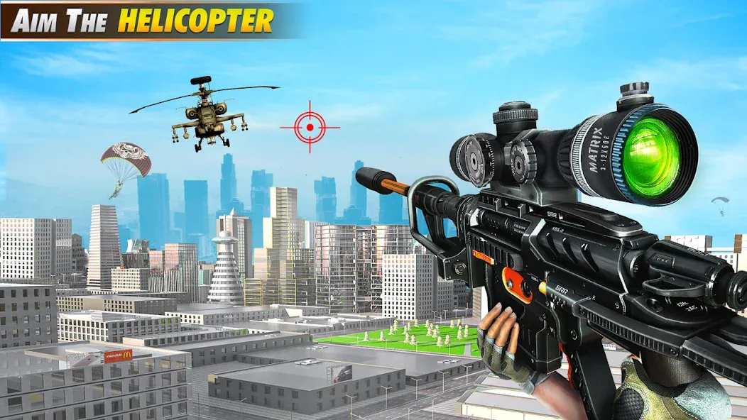 Sniper Shooter Mission Games [MOD: безлимитные патроны и оружие] Screenshot 1