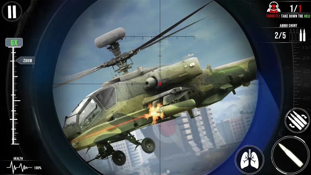 Sniper Shooter Mission Games [MOD: безлимитные патроны и оружие] Screenshot 4