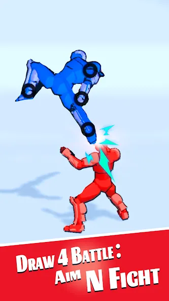 Draw 4 Battle: Aim N Fight [MOD: безлимитные деньги и патроны] Screenshot 3