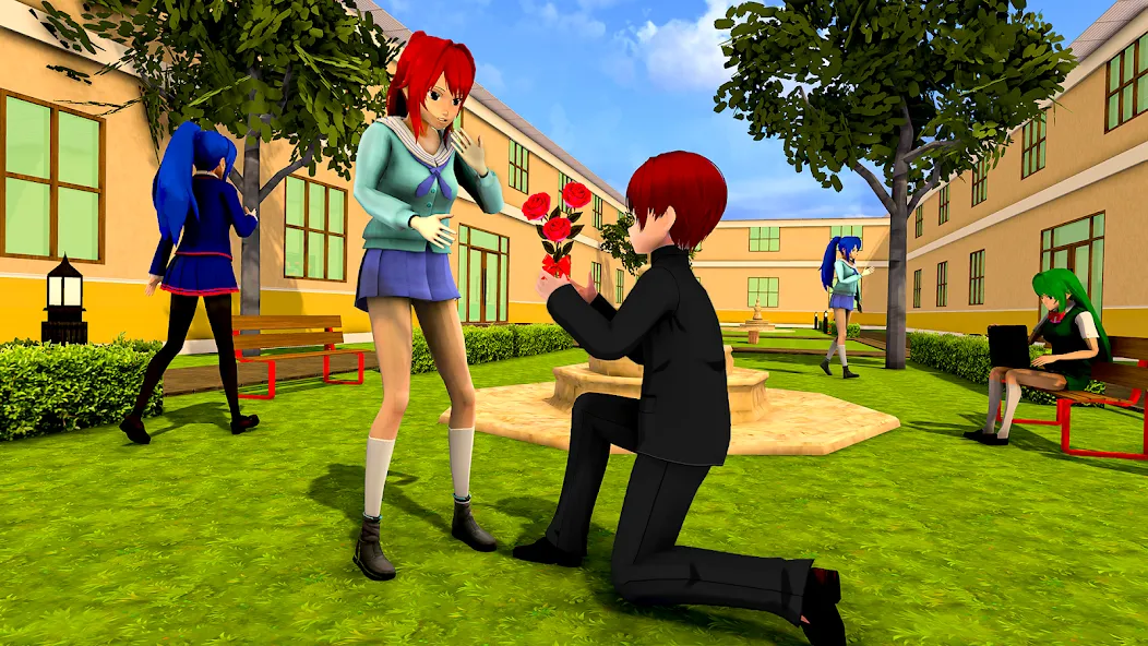 Anime High School Girl Life 24 [MOD: безлимитные деньги и энергия] Screenshot 1