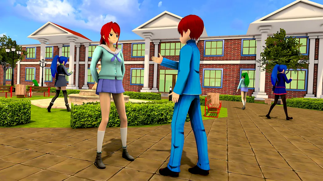 Anime High School Girl Life 24 [MOD: безлимитные деньги и энергия] Screenshot 2