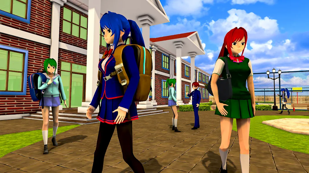 Anime High School Girl Life 24 [MOD: безлимитные деньги и энергия] Screenshot 3