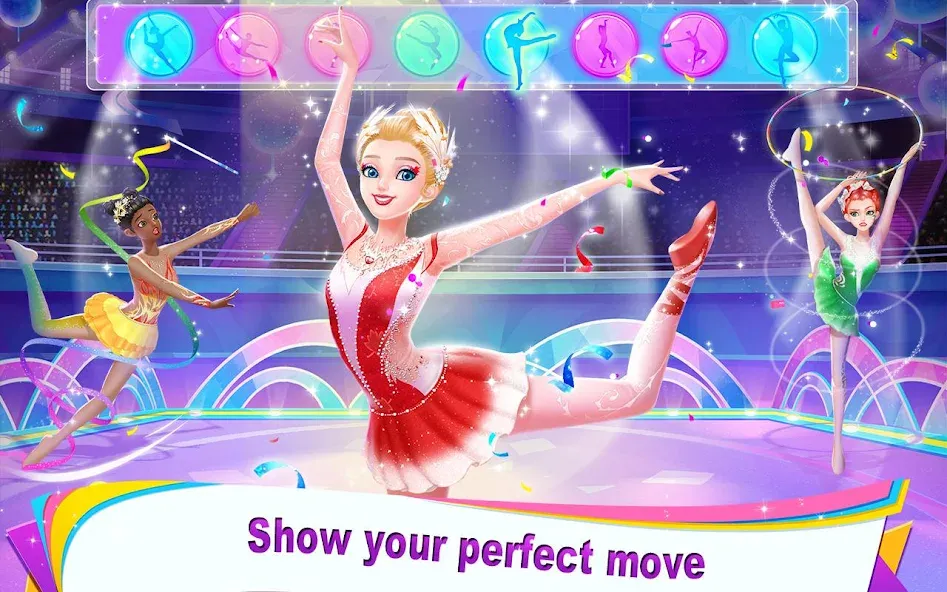 Gymnastics Queen [MOD: безлимитные монеты и все костюмы] Screenshot 1
