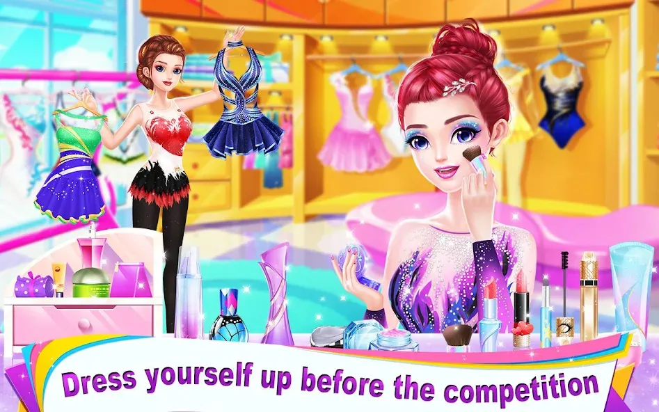 Gymnastics Queen [MOD: безлимитные монеты и все костюмы] Screenshot 2