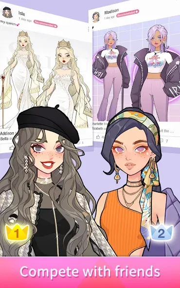 SuitU: Fashion Avatar Dress Up [MOD: безлимитные деньги и одежда] Screenshot 5