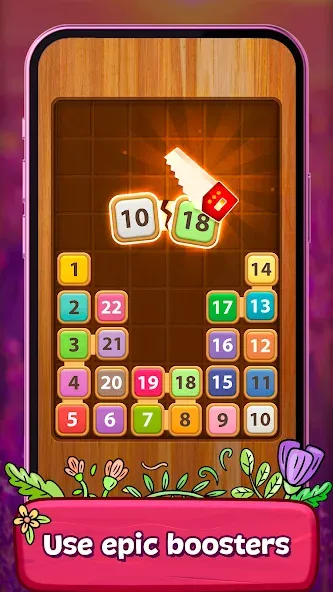 Merge Wood: Block Puzzle [MOD: безлимитные монеты и подсказки] Screenshot 5
