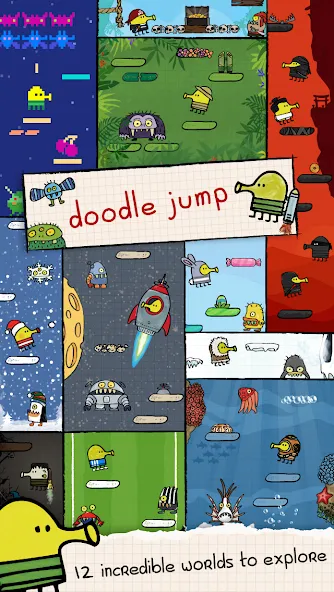 Doodle Jump [MOD: безлимитные жизни и ускоренный прыжок] Screenshot 2