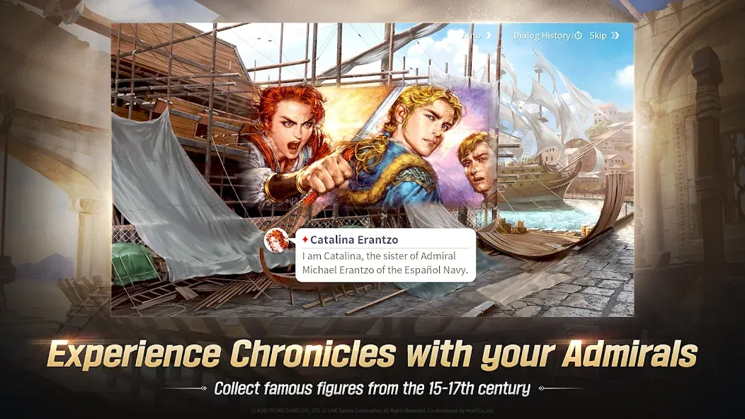 Uncharted Waters Origin [MOD: безлимитные ресурсы и быстрый прогресс] Screenshot 4