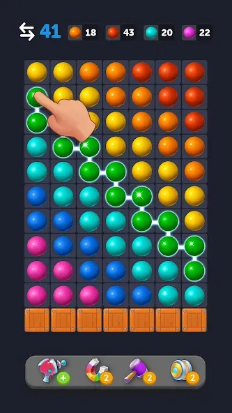 Bubble Link - Connect &amp; Match [MOD: безлимитные монеты и все уровни] Screenshot 4
