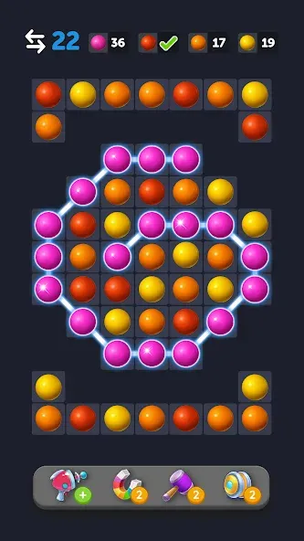 Bubble Link - Connect &amp; Match [MOD: безлимитные монеты и все уровни] Screenshot 5