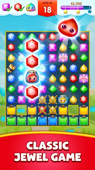 Jewels Legend - Match 3 Puzzle [MOD: без рекламы и бесконечные жизни] Screenshot 1
