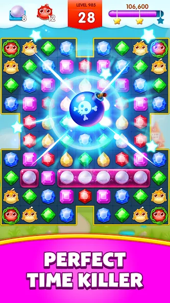 Jewels Legend - Match 3 Puzzle [MOD: без рекламы и бесконечные жизни] Screenshot 4