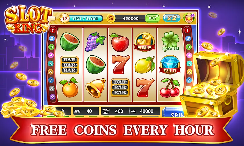 Slots Machines - Vegas Casino [MOD: безлимитные монеты и джекпоты] Screenshot 1