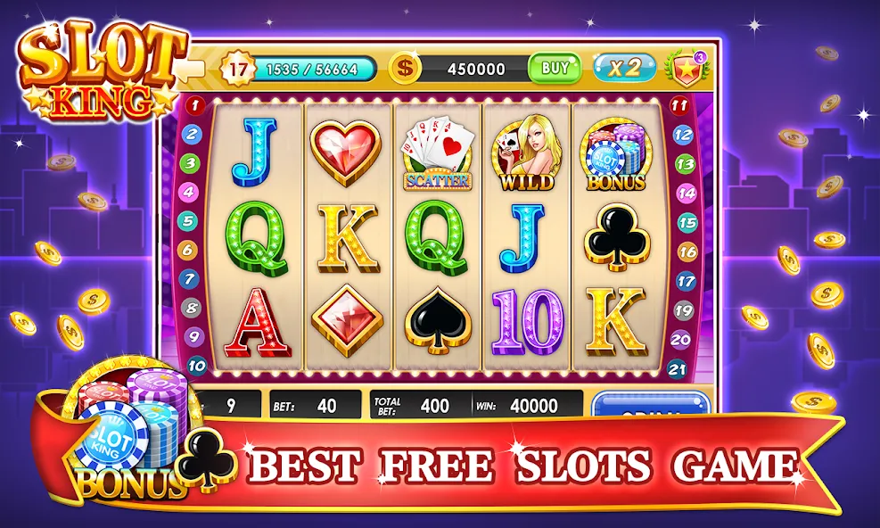 Slots Machines - Vegas Casino [MOD: безлимитные монеты и джекпоты] Screenshot 3