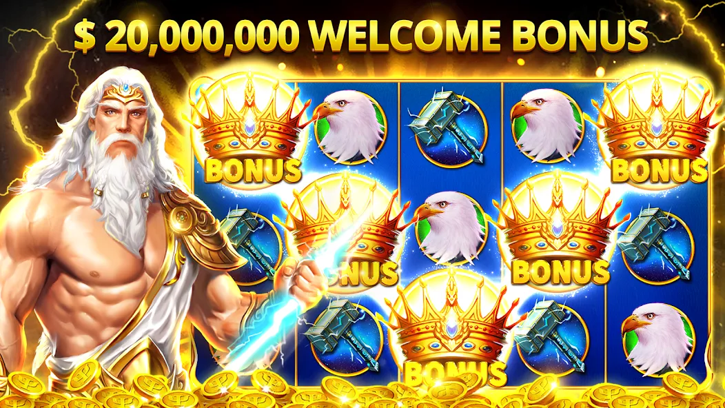Slots Myth - Slot Machines [MOD: безлимитные монеты и бонусы] Screenshot 1