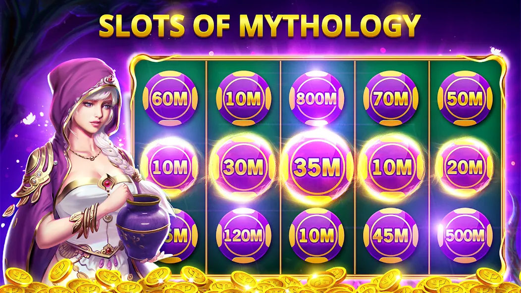 Slots Myth - Slot Machines [MOD: безлимитные монеты и бонусы] Screenshot 2
