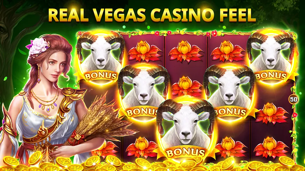 Slots Myth - Slot Machines [MOD: безлимитные монеты и бонусы] Screenshot 4