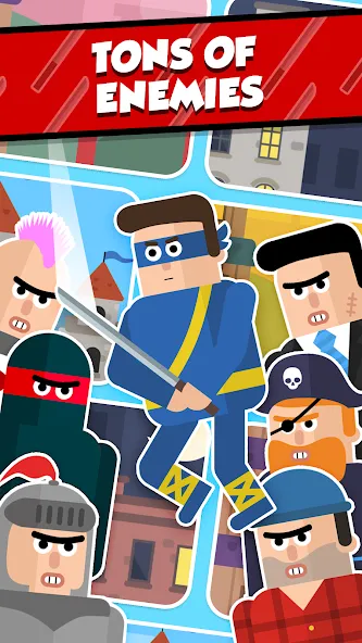 Mr Ninja - Slicey Puzzles [MOD: безлимитные подсказки и открыты все уровни] Screenshot 3