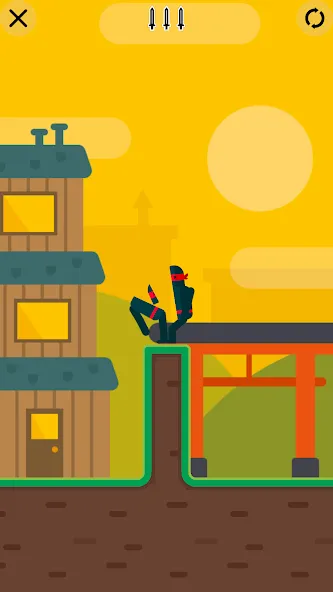 Mr Ninja - Slicey Puzzles [MOD: безлимитные подсказки и открыты все уровни] Screenshot 5