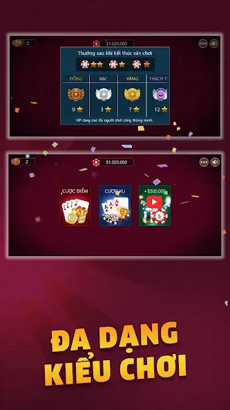 Tiến Lên - Tien Len Mien Nam [MOD: безлимитные монеты и подсказки] Screenshot 3