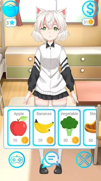 My anime girl 2 [MOD: безлимитные деньги и все наряды] Screenshot 2