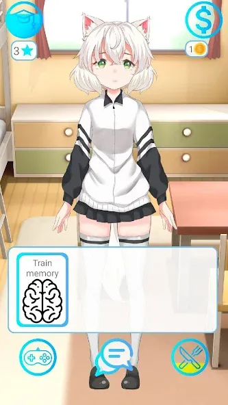 My anime girl 2 [MOD: безлимитные деньги и все наряды] Screenshot 3
