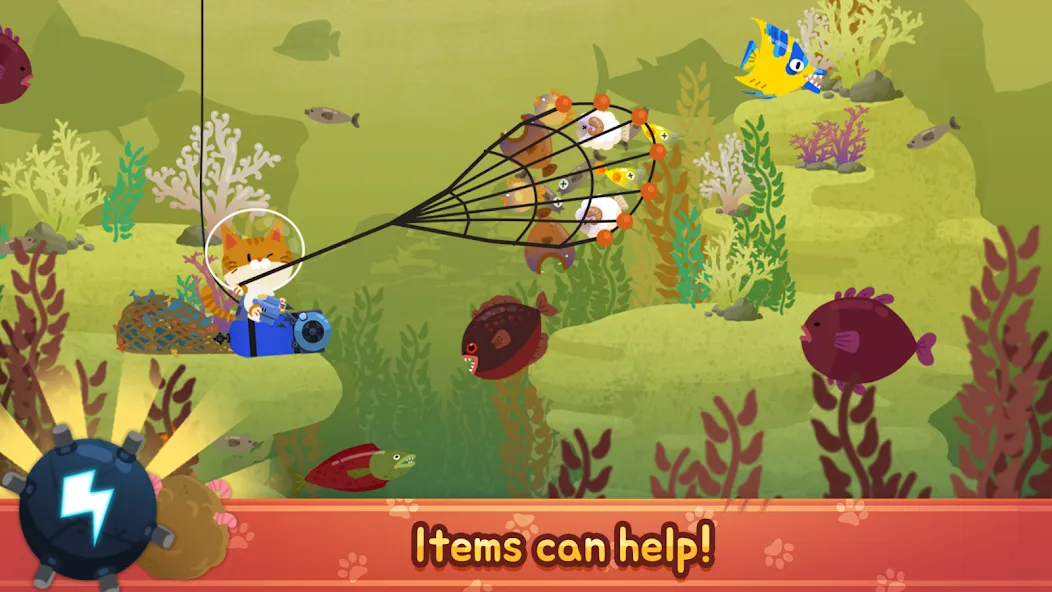 The Fishercat [MOD: безлимитные монеты и энергия] Screenshot 5