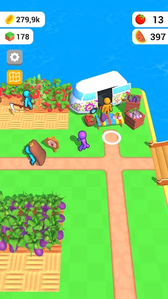 Farm Land - Farming life game [MOD: безлимитные монеты и ресурсы] Screenshot 2